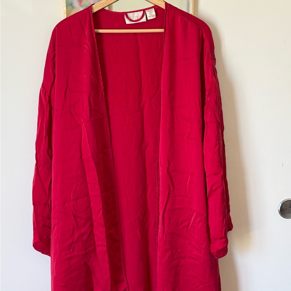 Vintage Victoria’s Secret silk robe gold label
